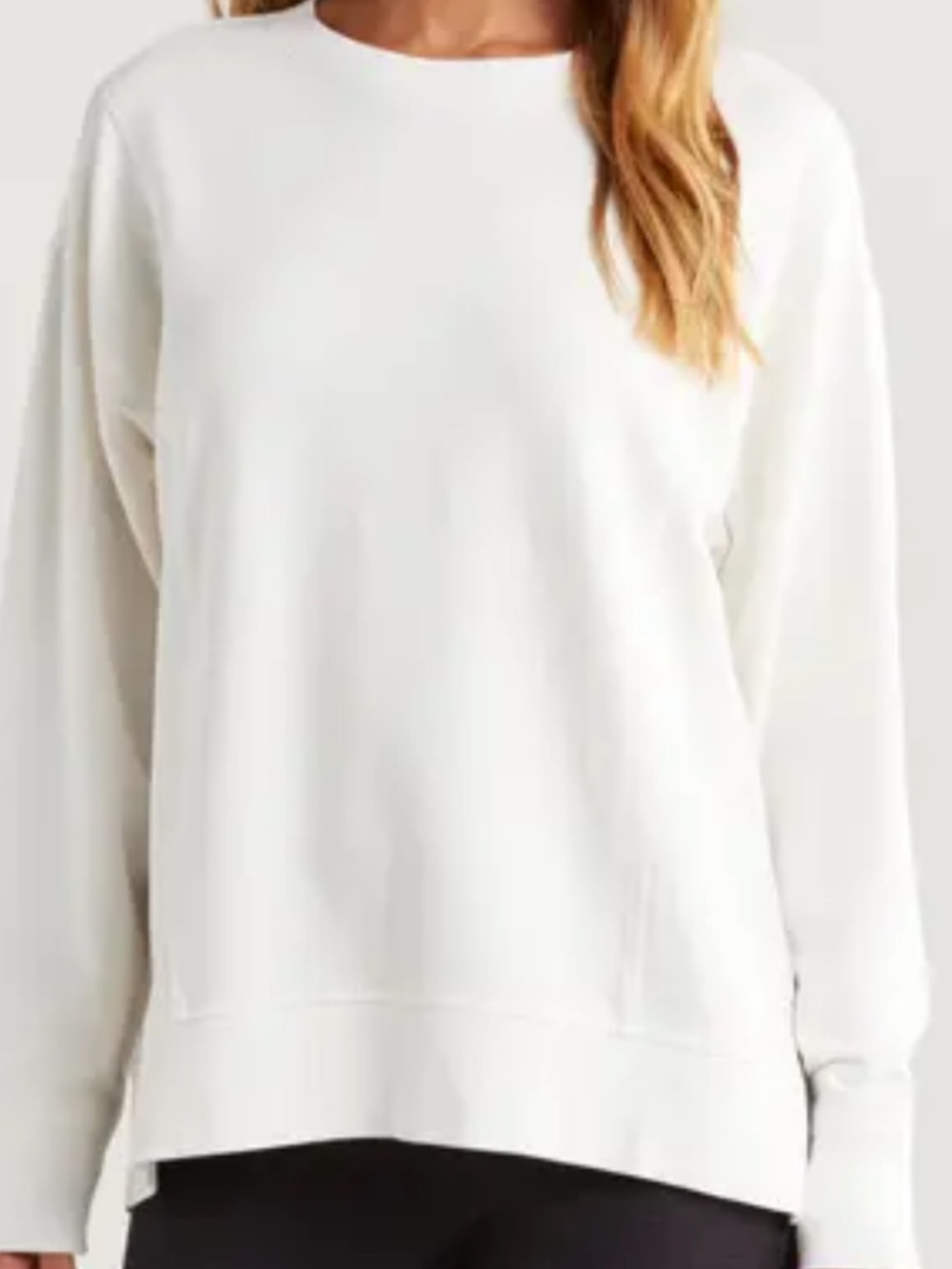 Zella White Crewneck Sweatshirt